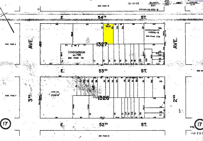 226 E 54th St, New York, NY à vendre - Plan cadastral - Image 2 de 7