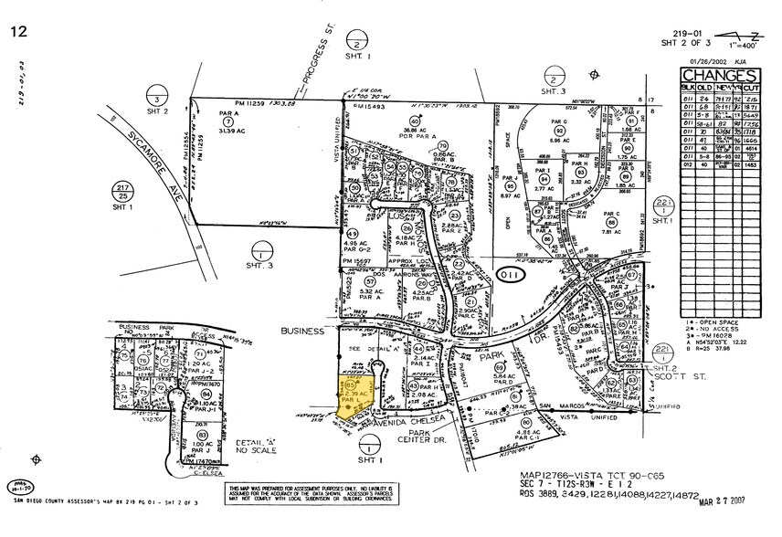 1230 Avenida Chelsea, Vista, CA à louer - Plan cadastral - Image 2 de 9