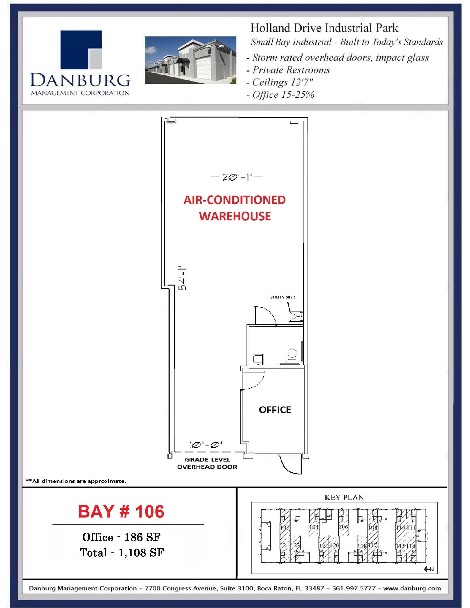 1020 Holland Dr, Boca Raton, FL for lease Floor Plan- Image 1 of 1