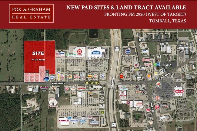 Plus de détails pour Fm 2920, Tomball, TX - Terrain à louer