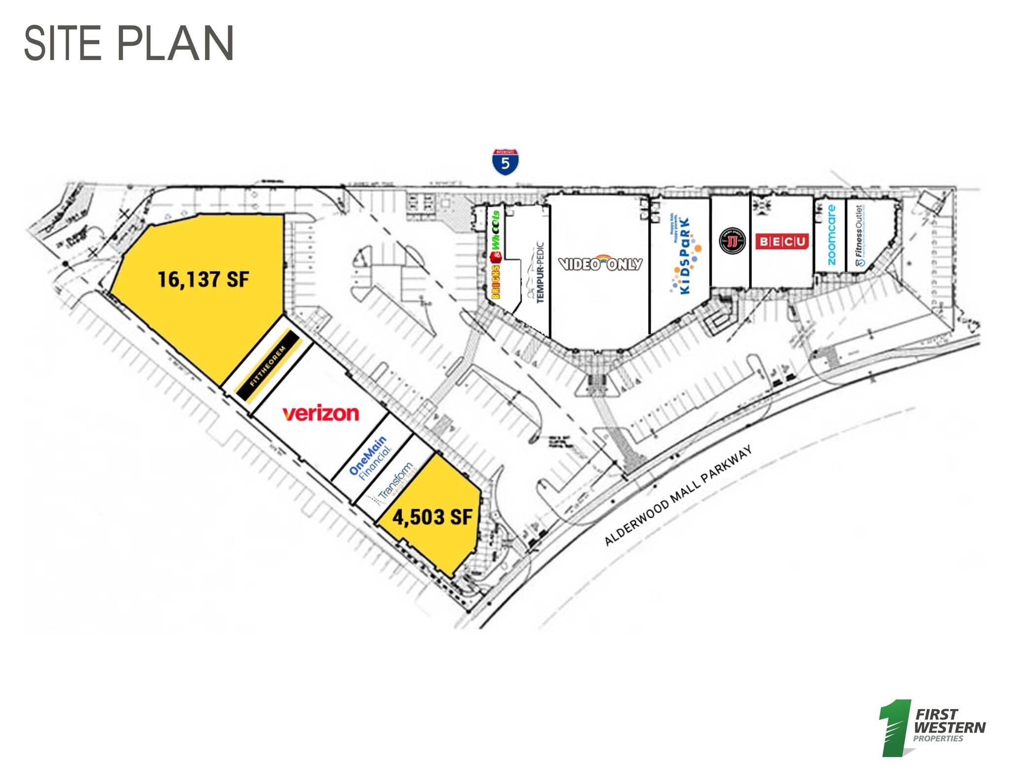 19230 Alderwood Mall Pky, Lynnwood, WA for lease Site Plan- Image 1 of 2