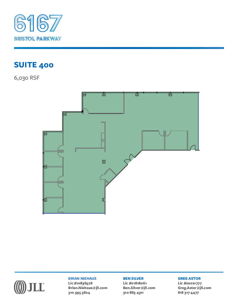 6167 Bristol Pky, Culver City, CA à louer Plan d’étage- Image 1 de 1