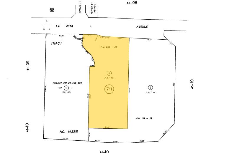 1120 W La Veta Ave, Orange, CA for lease - Plat Map - Image 3 of 7