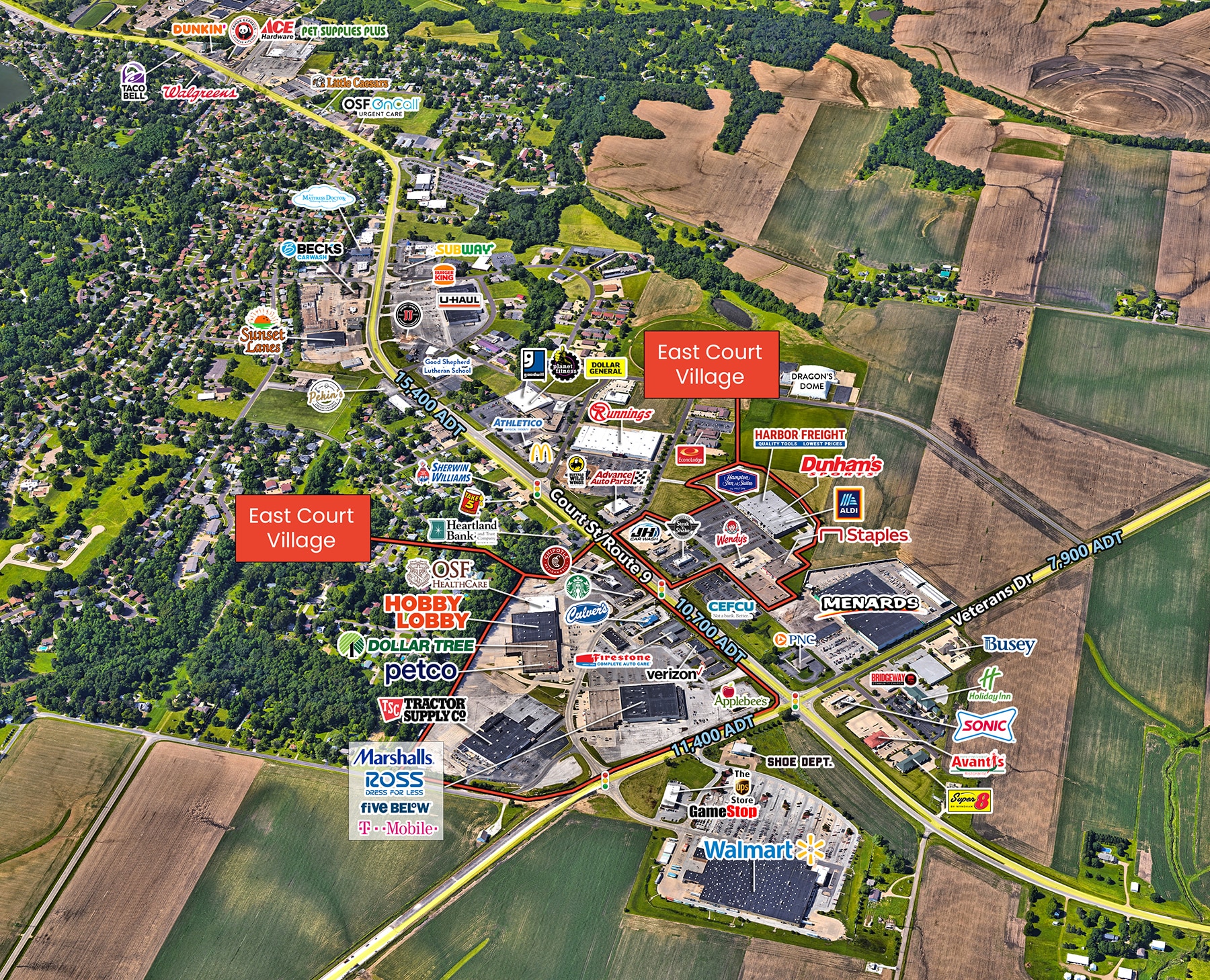 3422-3564 Court St, Pekin, IL à louer Photo intérieure- Image 1 de 1