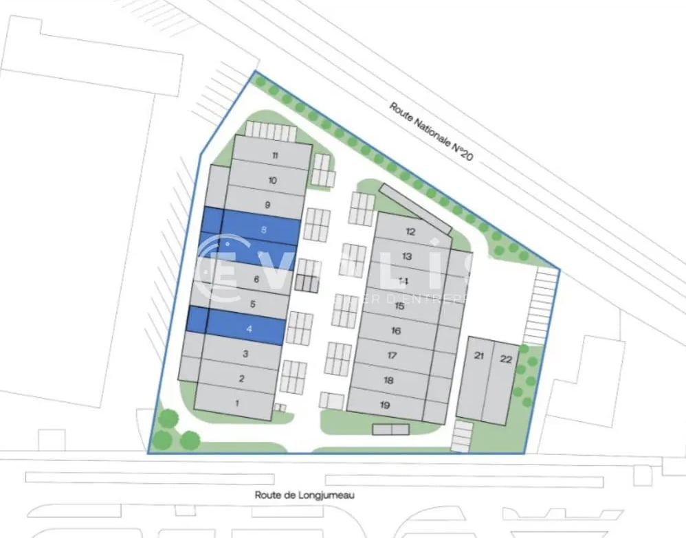 4 Route De Longjumeau, Chilly-Mazarin for lease Site Plan- Image 1 of 1