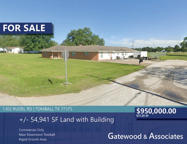 Plus de détails pour 1302 Rudel Dr, Tomball, TX - Terrain à vendre