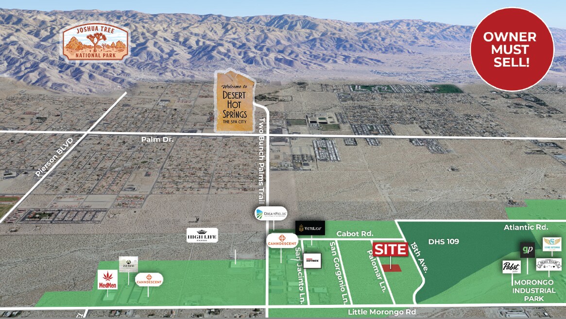 65130 Palomar Lane, Desert Hot Springs, CA à vendre Aérien- Image 1 de 3