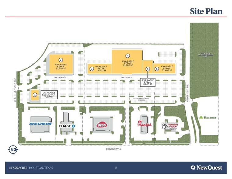 Highway 6 & W Little York, Houston, TX à vendre - Plan de site - Image 3 de 3