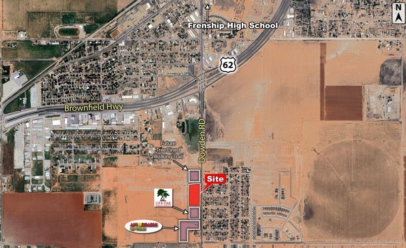 Frontage Along Dowden Rd, Wolfforth, TX for sale - Aerial - Image 2 of 2