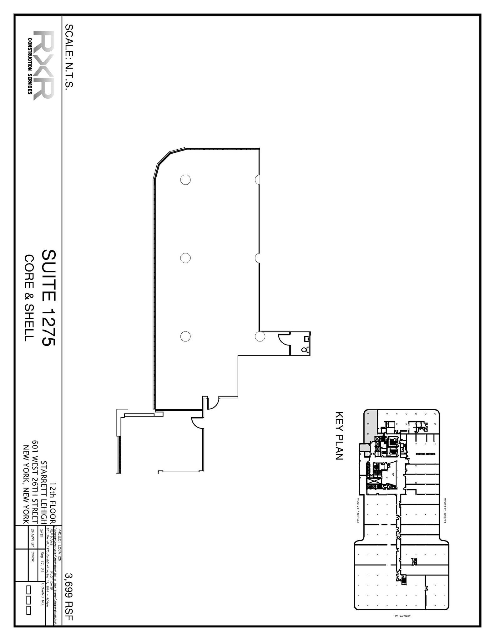 601 W 26th St, New York, NY for lease Floor Plan- Image 1 of 1