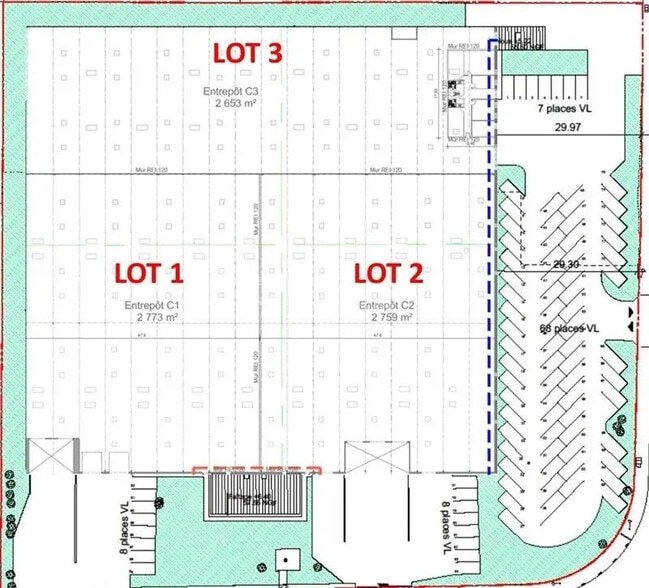 Industriel dans Lesquin à louer - Plan de site - Image 3 de 4
