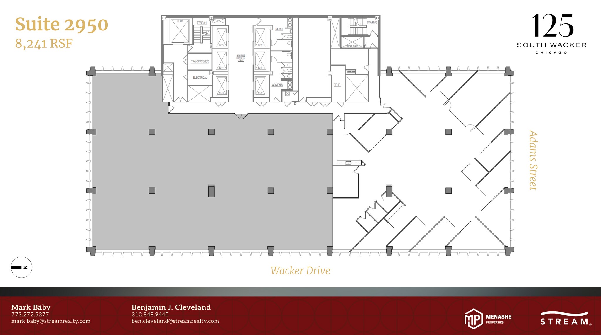 125 S Wacker Dr, Chicago, IL à louer Plan d’étage- Image 1 de 1