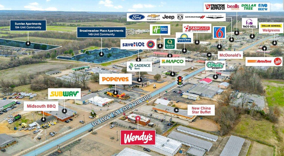 802 Highway 51 N, Covington, TN à vendre - Photo du bâtiment - Image 2 de 3