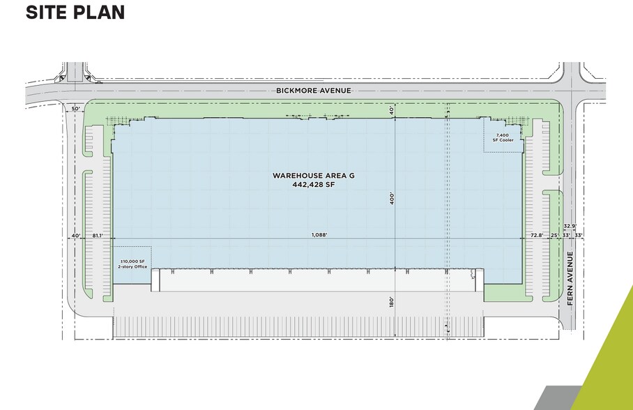 6711 Bickmore Ave, Chino, CA à louer - Plan de site - Image 2 de 2