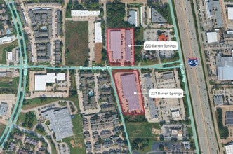 221 Barren Springs Dr, Houston, TX - AERIAL map view - Image1