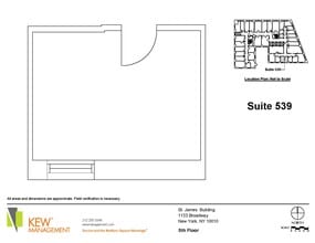 1133 Broadway, New York, NY à louer Plan d’étage- Image 1 de 1