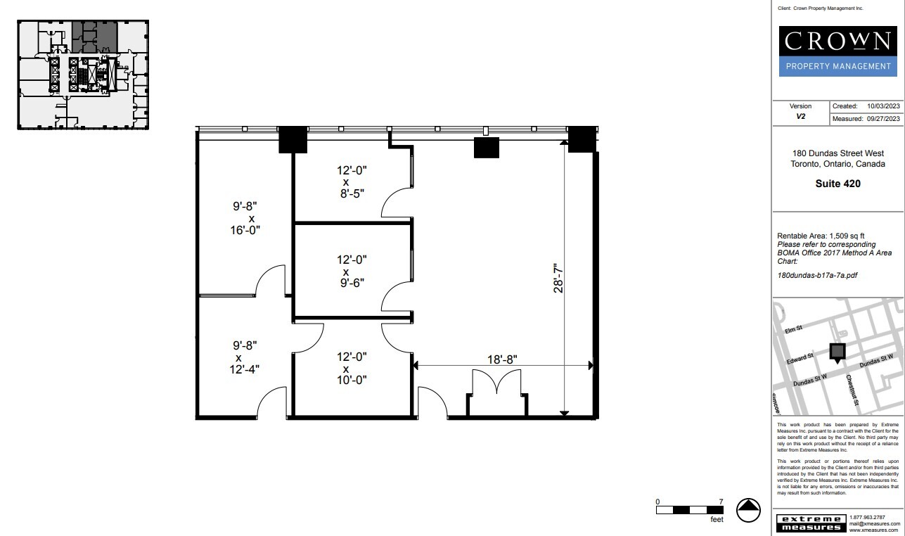 180 Dundas St W, Toronto, ON for lease Floor Plan- Image 1 of 1