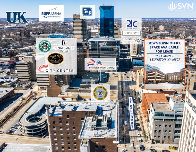 155 E Main St, Lexington, KY à louer - Photo du bâtiment - Image 2 de 11