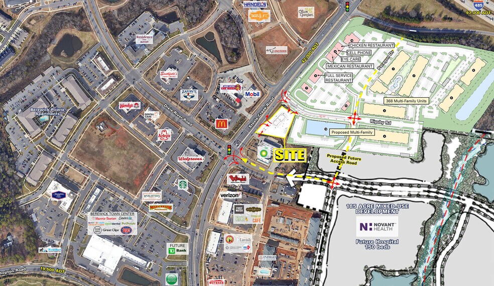 9301 Steele Creek rd, Charlotte, NC à louer - Aérien - Image 2 de 4