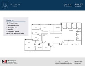 7108-7121 Fairway Dr, Palm Beach Gardens, FL for lease Floor Plan- Image 1 of 8