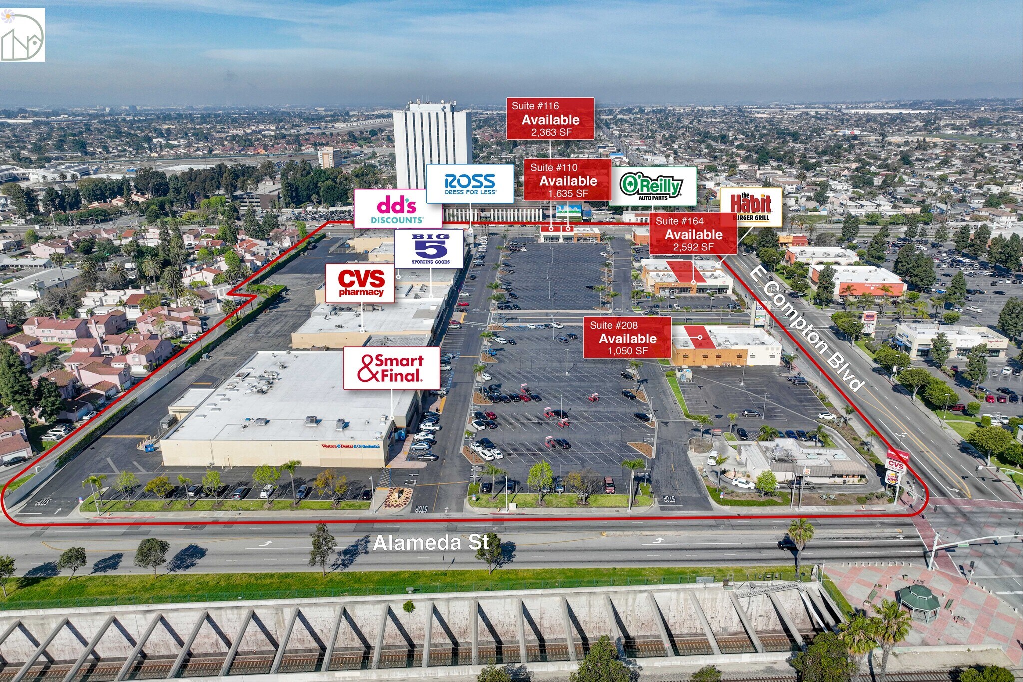 104-290 E Compton Blvd, Compton, CA for lease Building Photo- Image 1 of 5
