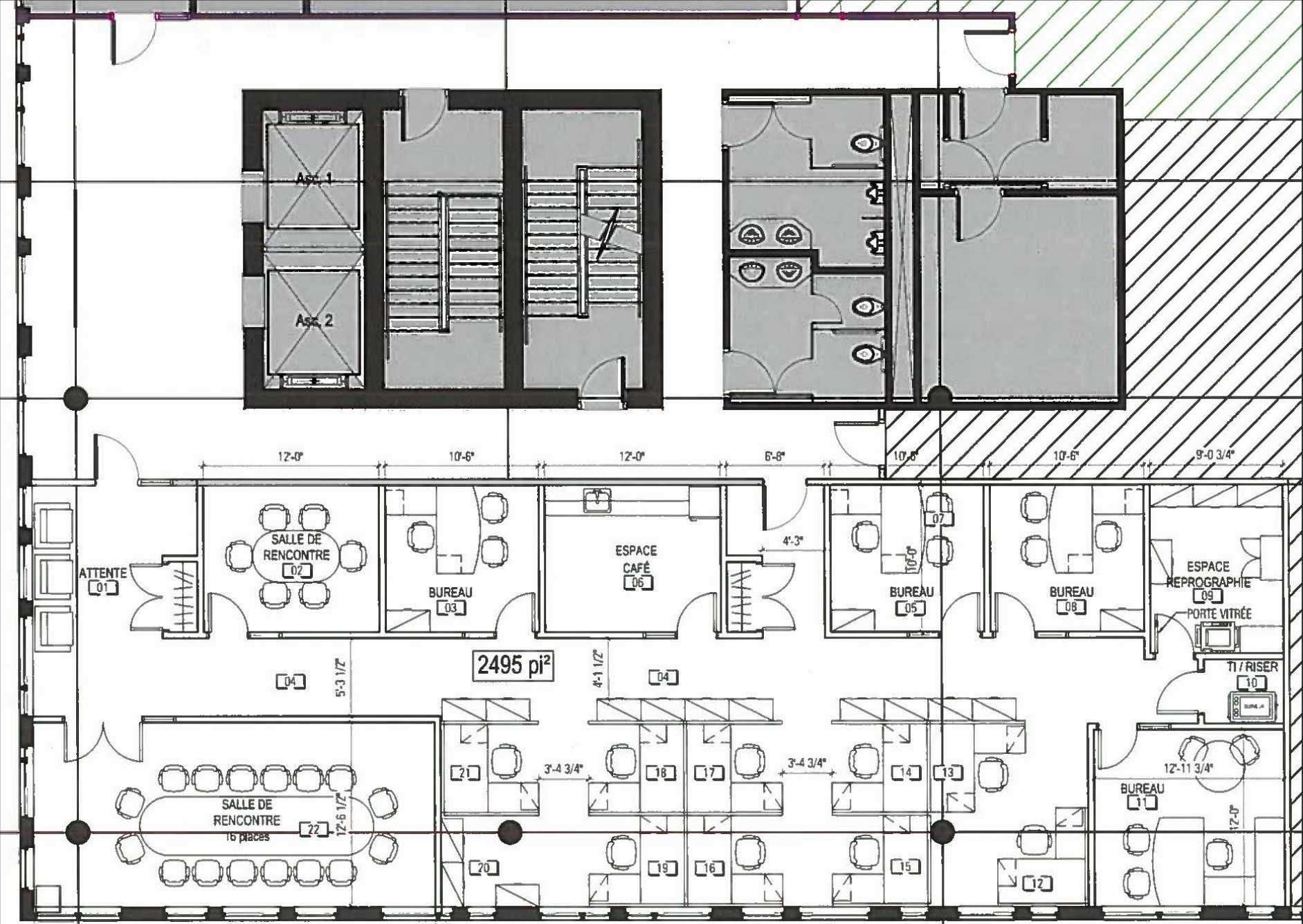 1699 Boul Le Corbusier, Laval, QC for lease Floor Plan- Image 1 of 5