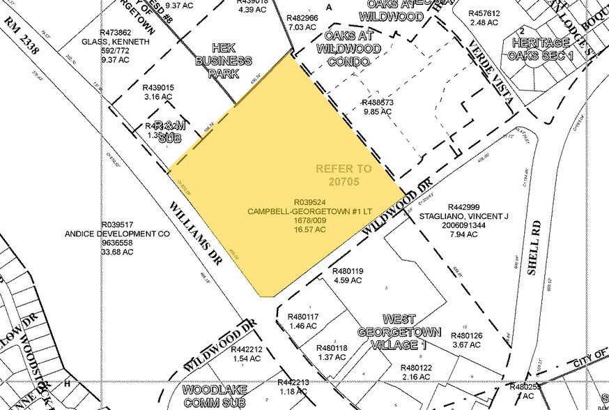 4655 Williams Dr, Georgetown, TX à vendre - Plan cadastral - Image 3 de 3