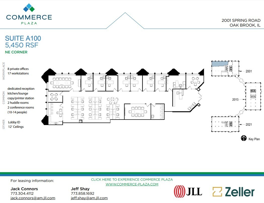 2001 Spring Rd, Oak Brook, IL à louer Plan d’étage- Image 1 de 1