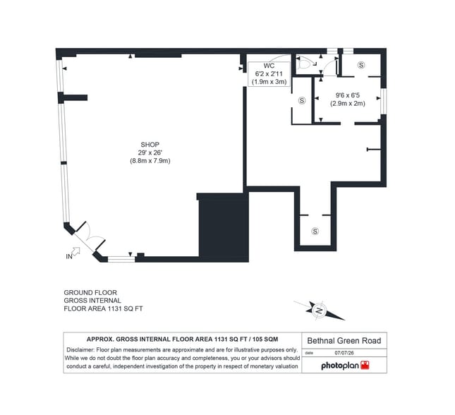 393 Bethnal Green Rd, London for sale - Floor Plan - Image 3 of 5
