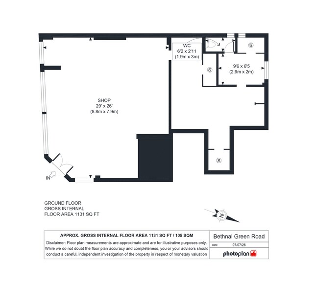 393 Bethnal Green Rd, Londres à vendre - Plan d’étage - Image 3 de 5