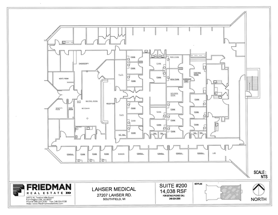 27177 Lahser Rd, Southfield, MI à louer Plan d  tage- Image 1 de 1