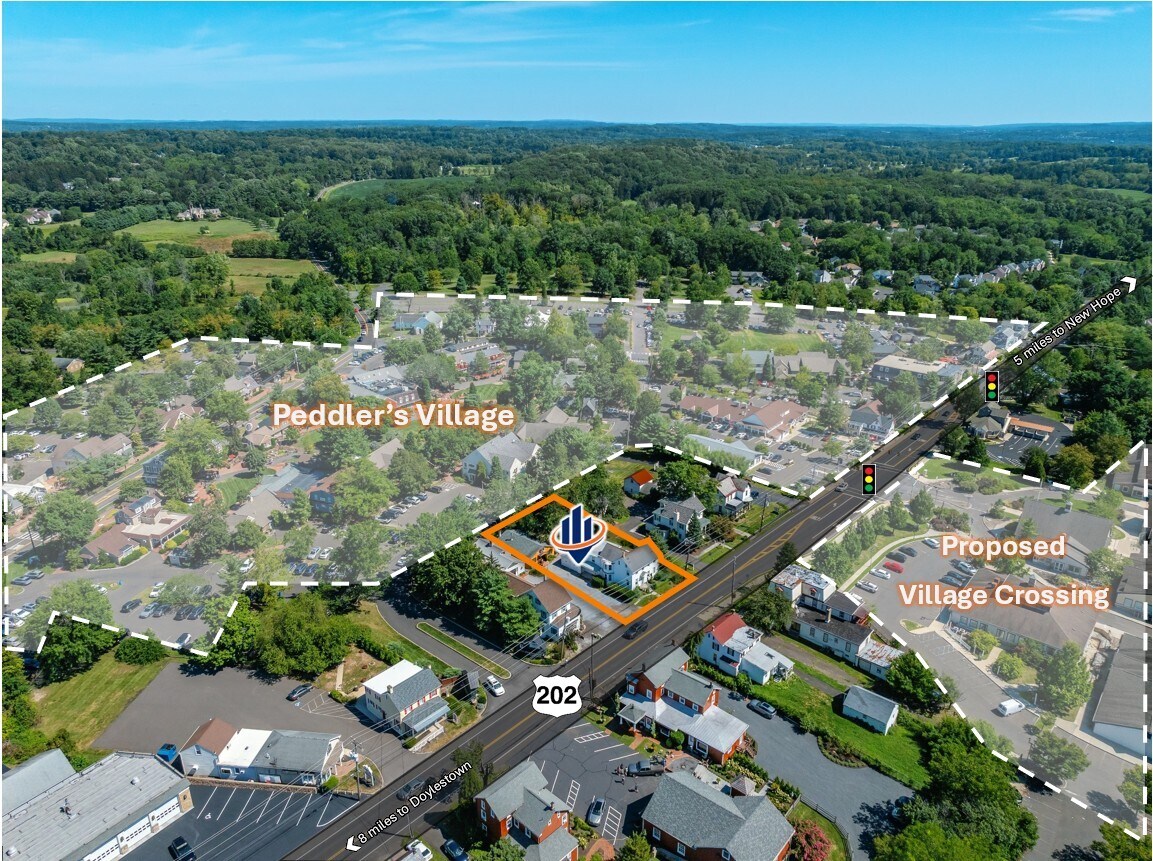 5812 Route 202, Lahaska, PA à vendre Aérien- Image 1 de 14