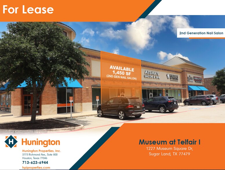 1227 Museum Square Dr, Sugar Land, TX à vendre - Photo principale - Image 1 de 1