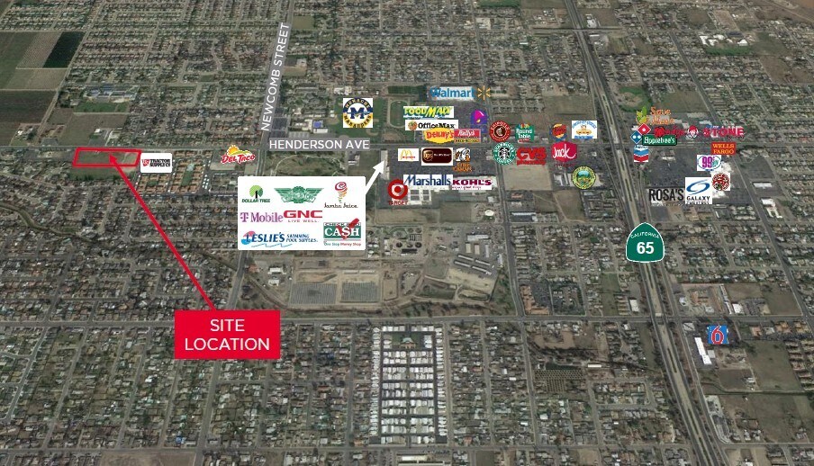 SWQ Henderson & Newcomb St, Porterville, CA à vendre - Photo du bâtiment - Image 3 de 3