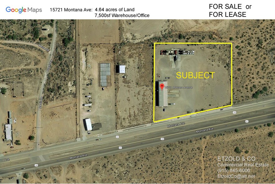 15721 Montana Ave, El Paso, TX à vendre - Aérien - Image 3 de 14