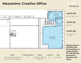 2777 N Ontario St, Burbank, CA à louer Plan d’étage- Image 1 de 9