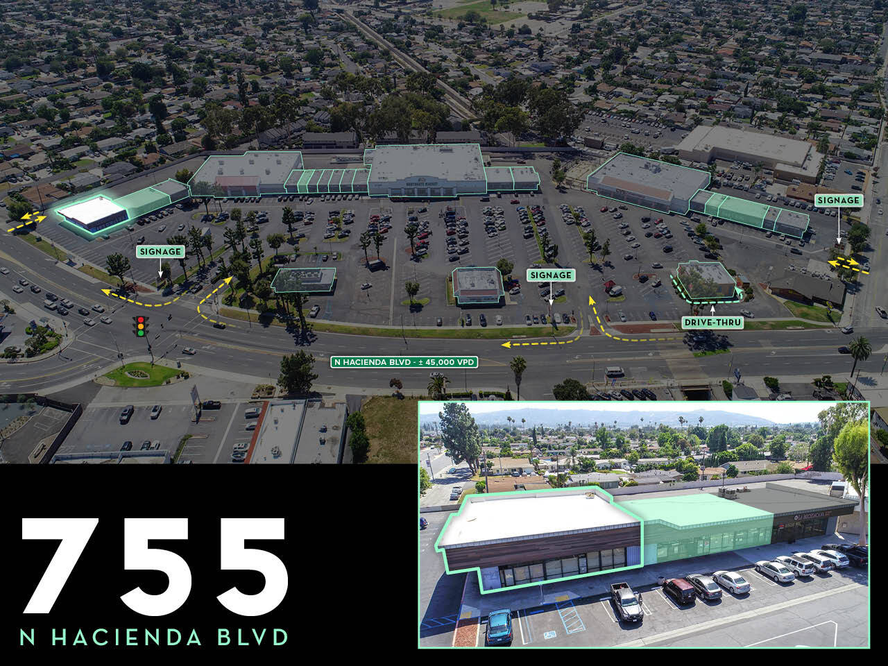 755-899 N Hacienda Blvd, La Puente, CA for lease Building Photo- Image 1 of 1