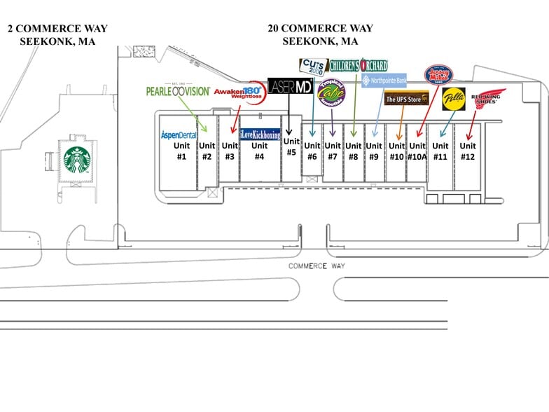 20 Commerce Way, Seekonk, MA for lease - Site Plan - Image 1 of 4