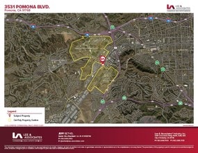 3531 Pomona Blvd, Pomona, CA - Aerial  map view