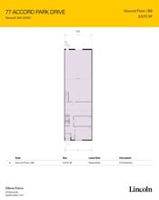 77 Accord Park Dr, Norwell, MA à louer Plan d’étage- Image 1 de 1