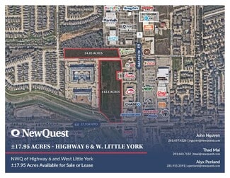 Plus de détails pour Highway 6 & W Little York, Houston, TX - Terrain à vendre