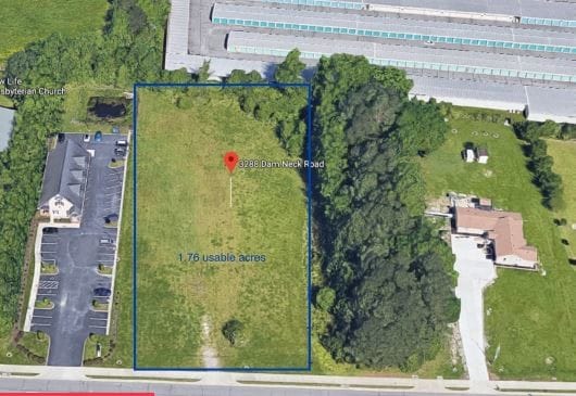 3288 Dam Neck Rd, Virginia Beach, VA for sale - Aerial - Image 1 of 1
