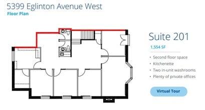 5397 Eglinton Ave W, Toronto, ON for lease Floor Plan- Image 1 of 1