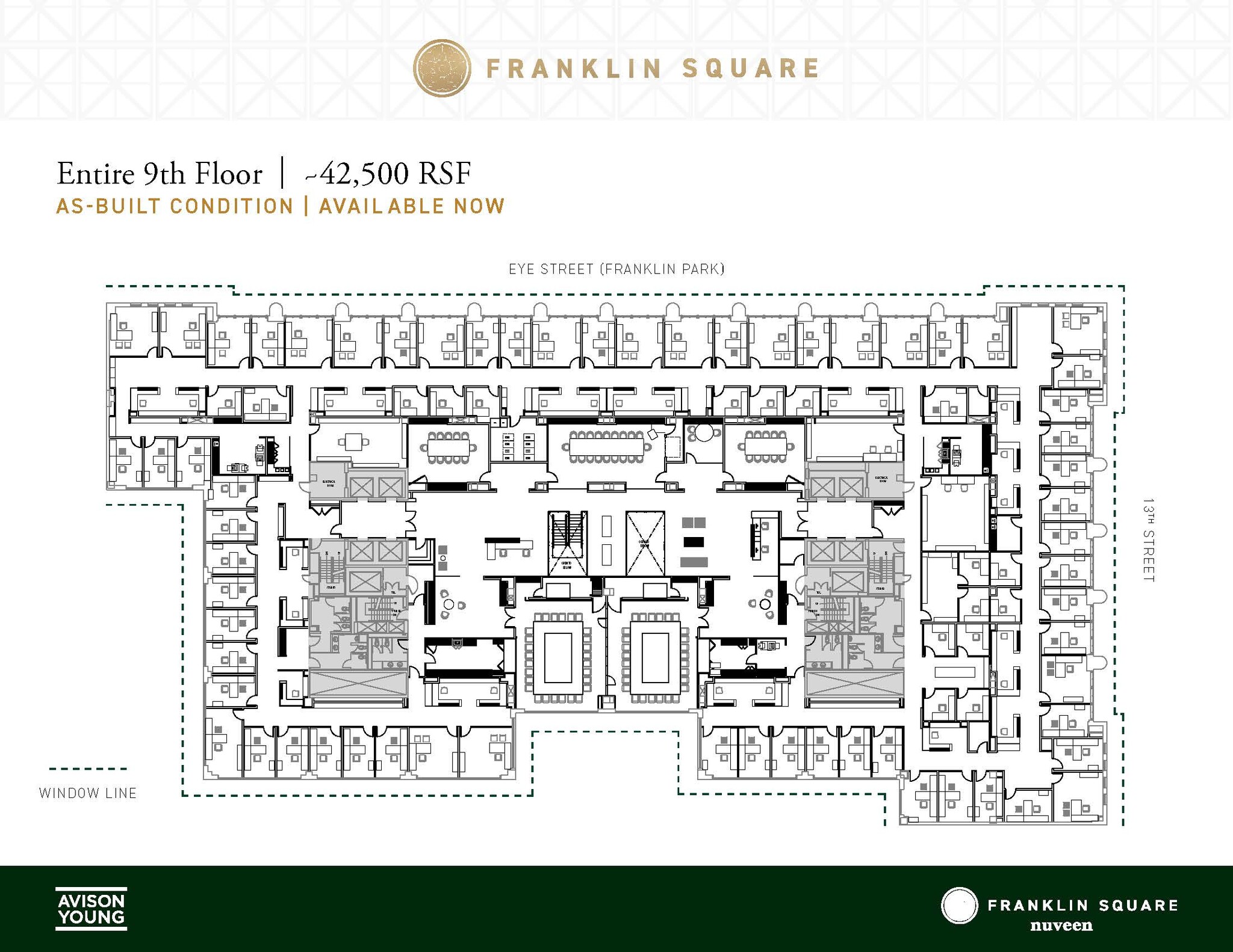 1300 I St NW, Washington, DC à louer Plan d’étage- Image 1 de 2