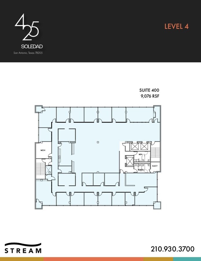 425 Soledad St, San Antonio, TX 78205 - Unit 4 - - Floor Plan - Image 1 of 1