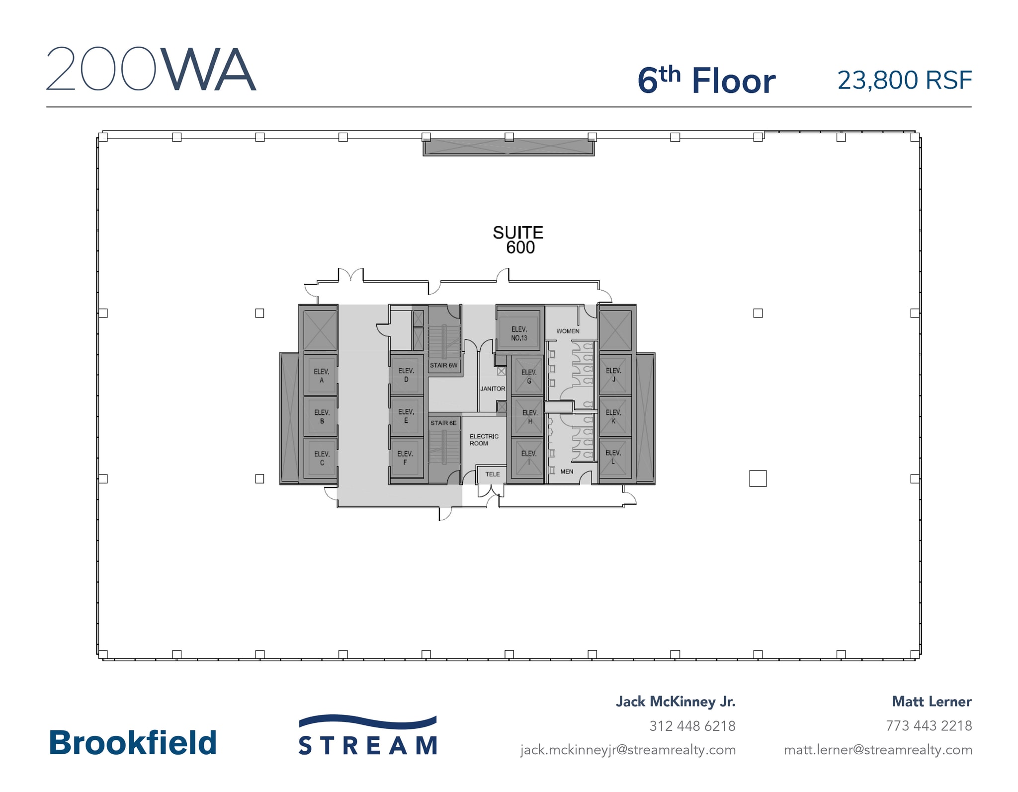 200 W Adams St, Chicago, IL for lease Floor Plan- Image 1 of 1