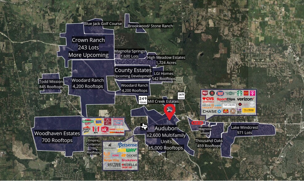 FM 1488 and Mill Creek Road, Magnolia, TX à vendre - Photo du bâtiment - Image 3 de 3