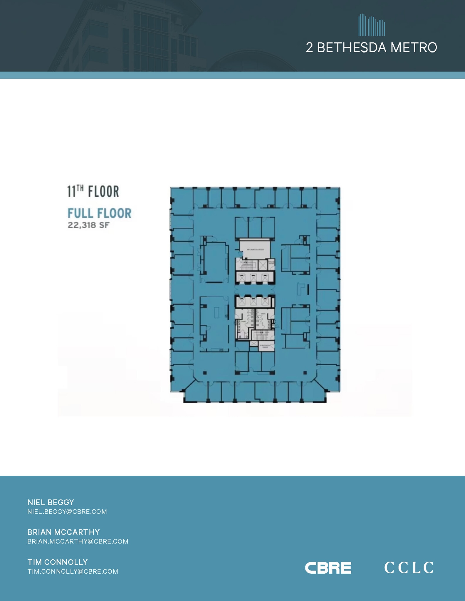 2 Bethesda Metro Ctr, Bethesda, MD à louer Plan d’étage- Image 1 de 1