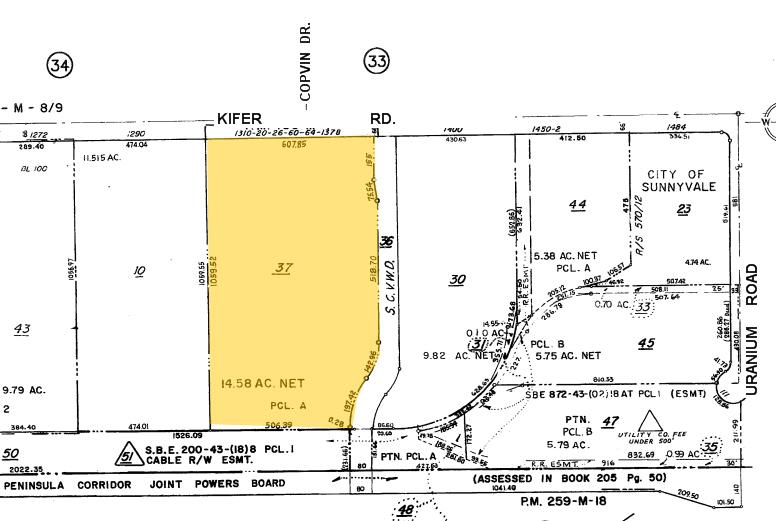 1320 Kifer Rd, Sunnyvale, CA à louer - Plan cadastral - Image 3 de 7