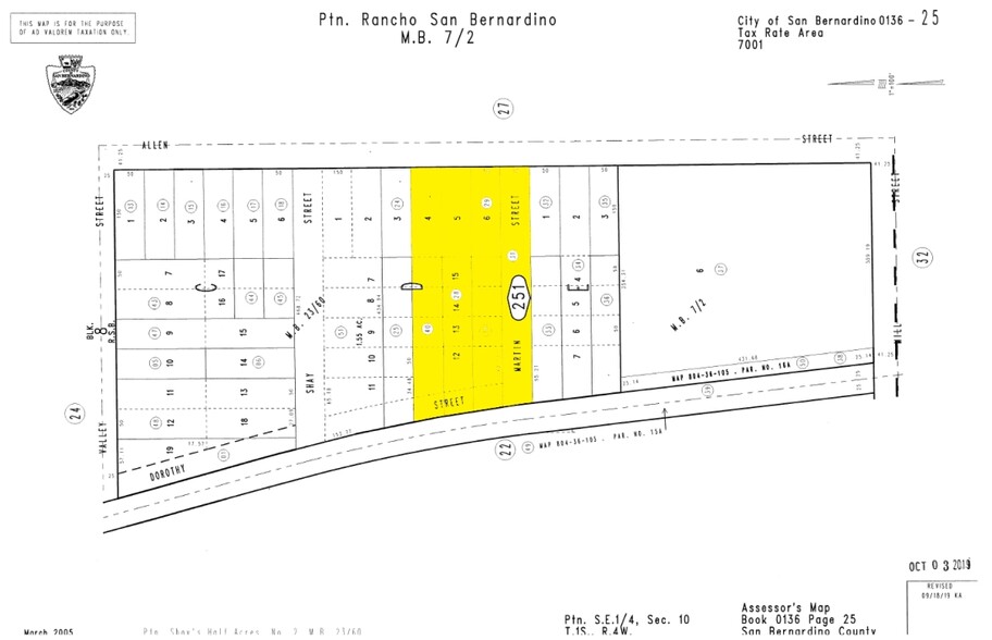 386 S Allen St, San Bernardino, CA à vendre - Plan cadastral - Image 3 de 3